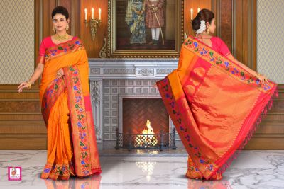 Pure Gadwal Silk Saree (adi84229)
