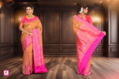 Pure Tussar Benarasi Silk Saree (adi84230)