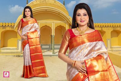 Pure Brocade Kanjivaram  Silk Saree (adi87091)