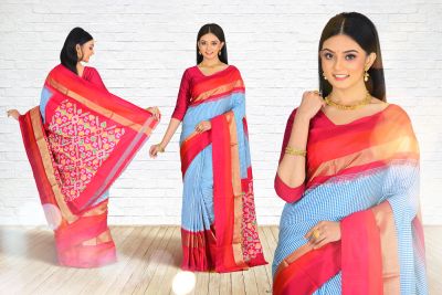 Pure Ikkat Silk Saree (adi77986)