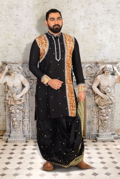 Raw Silk Punjabi (adi84368)