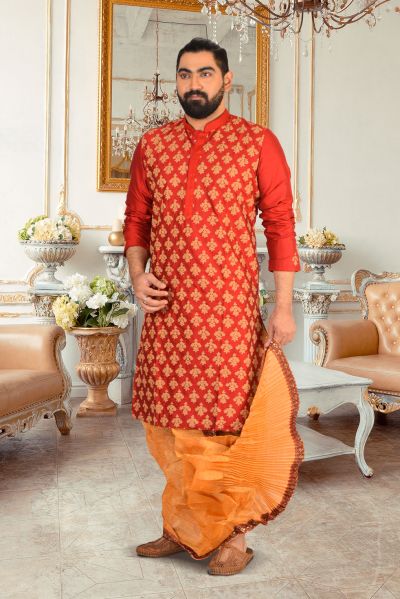 Pure Silk Punjabi (adi84371)