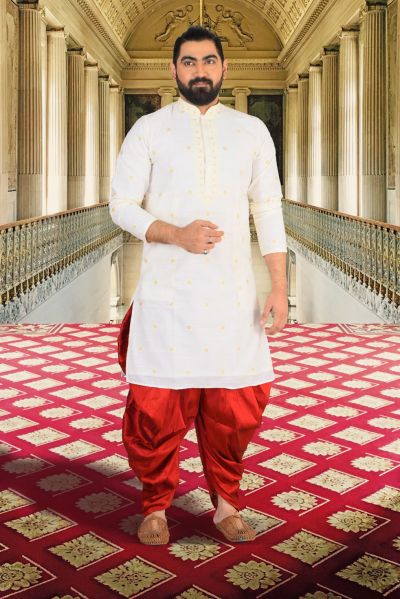 Raw Silk Punjabi Set (adi84373)