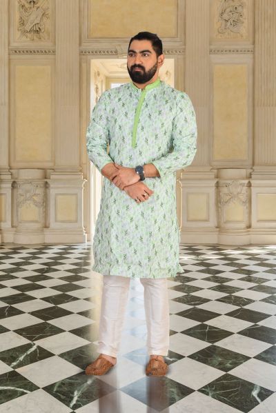 Linen Cotton Punjabi Set (adi84375)