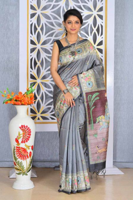 Hand Block Printed saree | NAKSH By Enakshi
