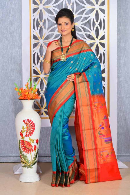 Authentic Tripal Muniya Paithani Sarees | Paithanistore-totobed.com.vn