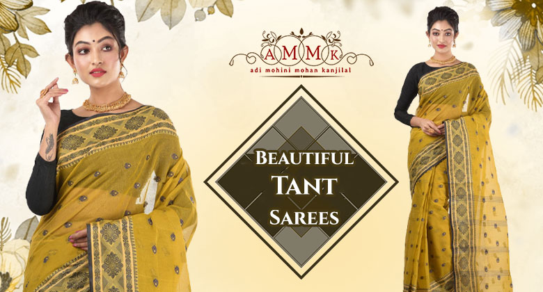 Most delicate & feminine Tant saree for a traditional Bengali look