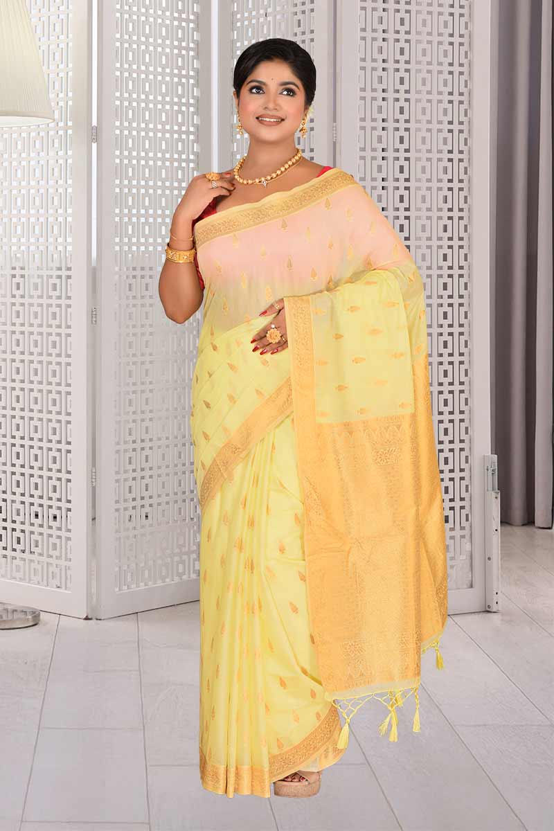 Multi-Color Khaddi Silk Woven Saree